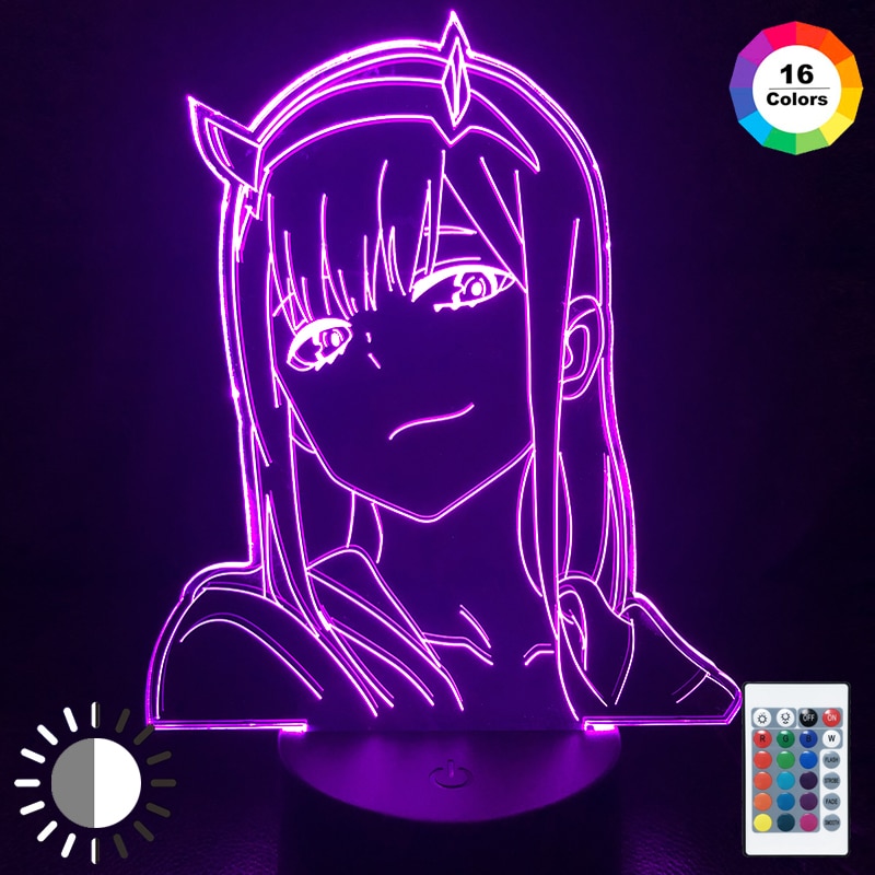 Darling In The Franxx Acrylic 3d Lamp - Anime Gift Light for Home Decor