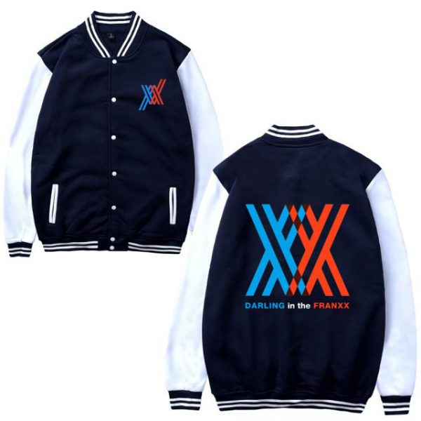 Darling In The Franxx Jacket - Print Baseball Streetwear Fashion Anime Jackets