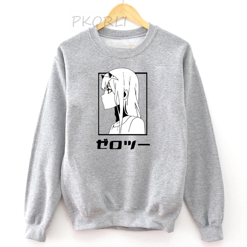 Darling In The FranXX Sweatshirts - Women Cute Graphic Pullover Clothes Streetwear Sweaters