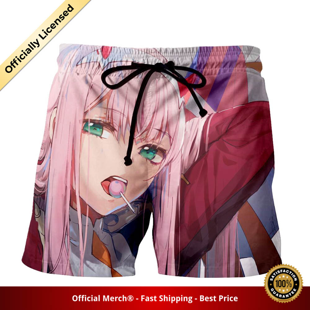 Darling in the Franxx Short Zero Two with Sucker 3D All Over Print