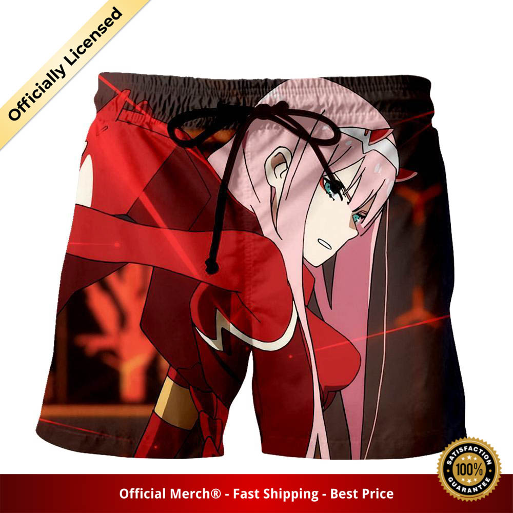 Darling in the Franxx Shorts Serious Zero Two 3D All Over Print