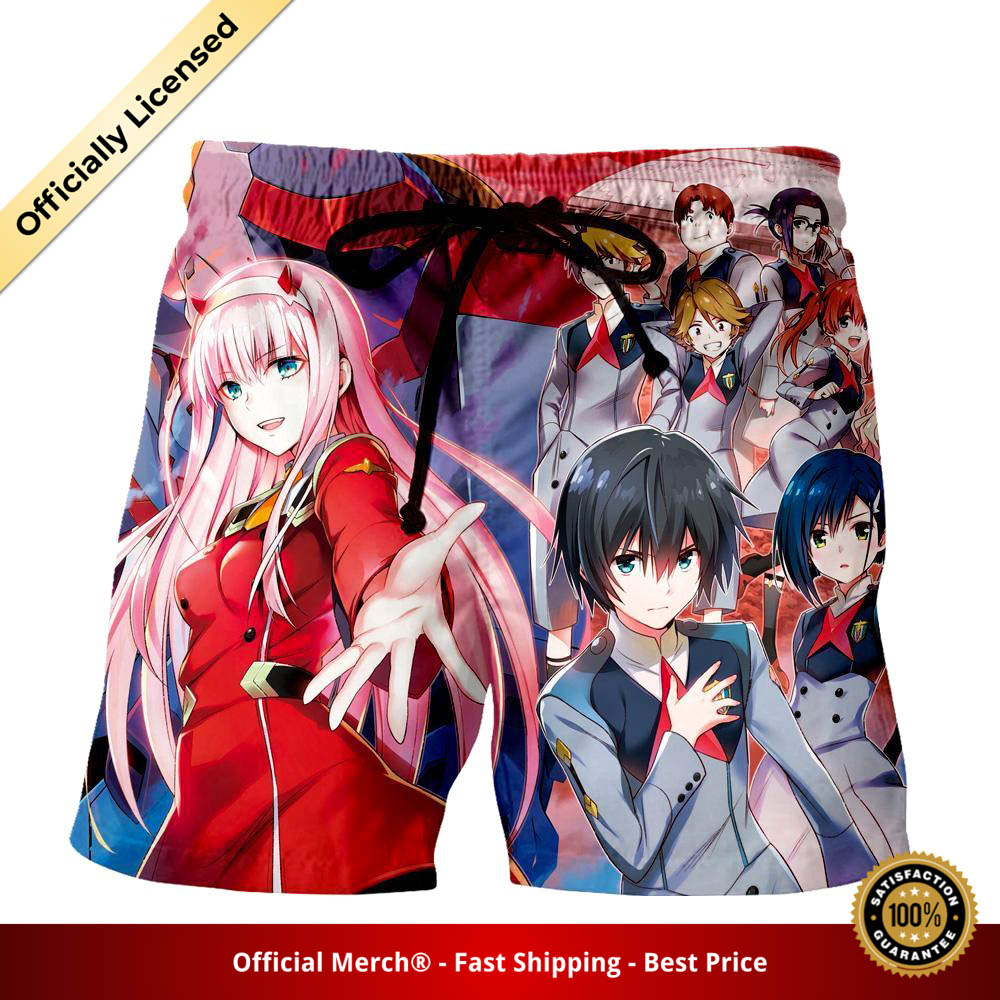 Darling in the Franxx Shorts Zero Two Manga Cover 3D All Over Print
