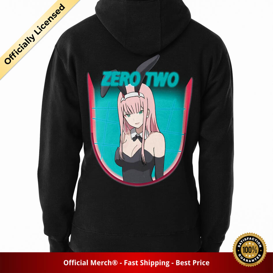 Darling In The Franxx Hoodie - Zero Two Bunny Girl Neon Edition Pullover Hoodie - Designed By PaijeOberlin2 RB1801