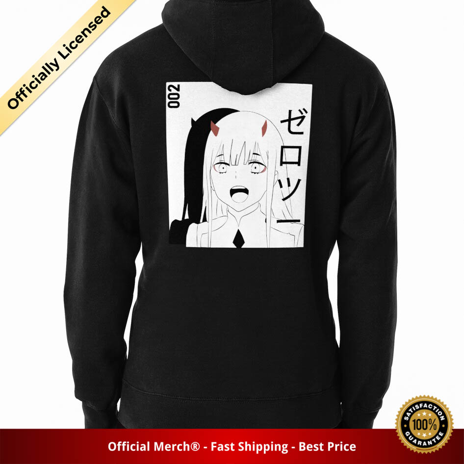 Darling In The Franxx Hoodie - Zero Two fan art design Pullover Hoodie - Designed By lonelyweebshop RB1801