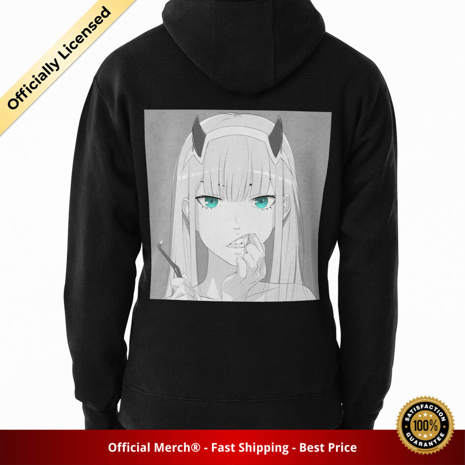 Darling In The Franxx Hoodie - 02 Black and White Pullover Hoodie - Designed By -PiLoT- RB1801