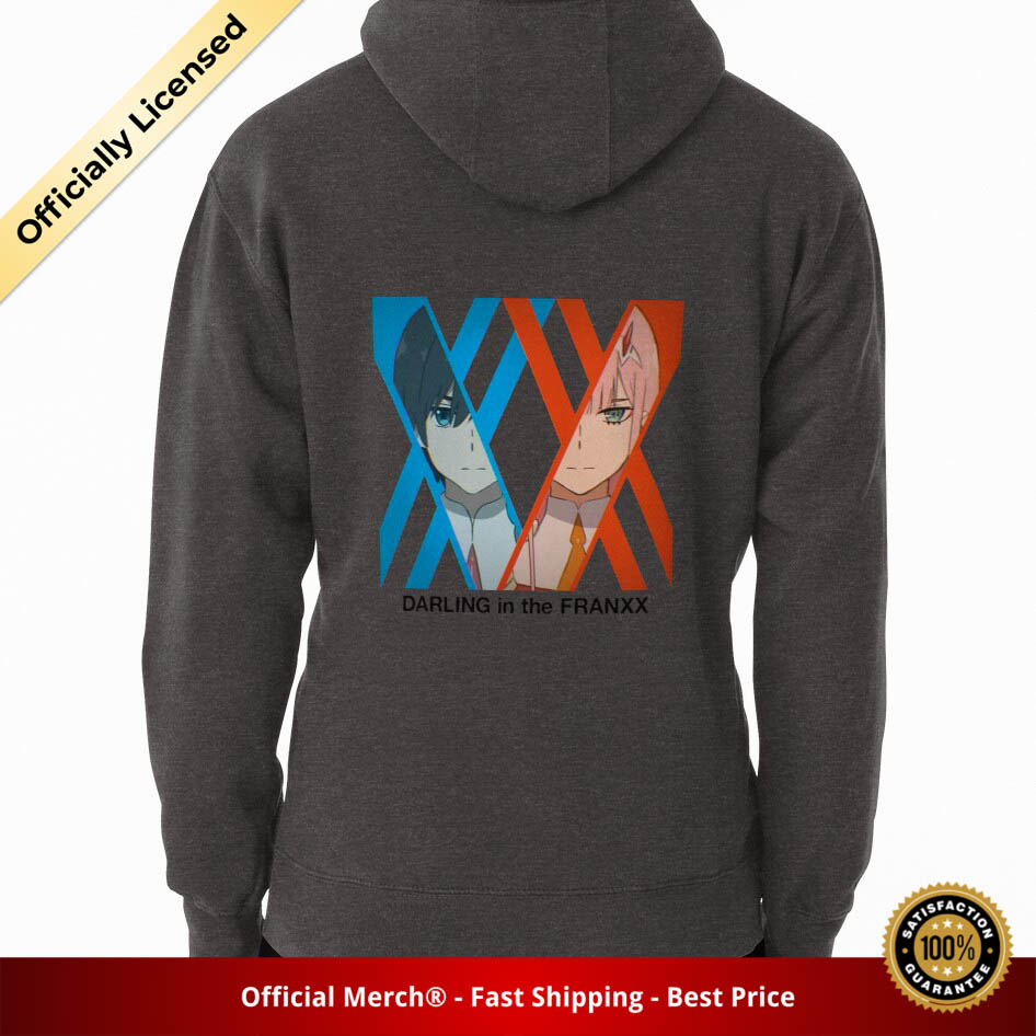 Darling In The Franxx Hoodie - Hiro x Zero Two Pullover Hoodie - Designed By mik kan RB1801