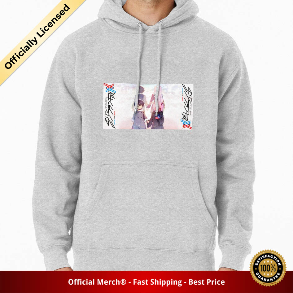 Darling In The Franxx Hoodie -  Hiro and Zero Two Pullover Hoodie - Designed By nmarryat RB1801