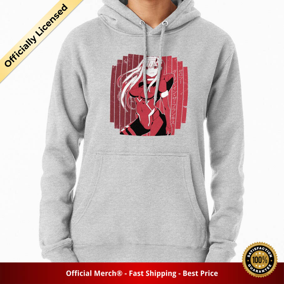 Darling In The Franxx Hoodie - Zero Two Red Anime Shirt Pullover Hoodie - Designed By mzethner RB1801