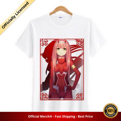 Darling in the Franxx Shirt 002 with Mecha Silhouette White