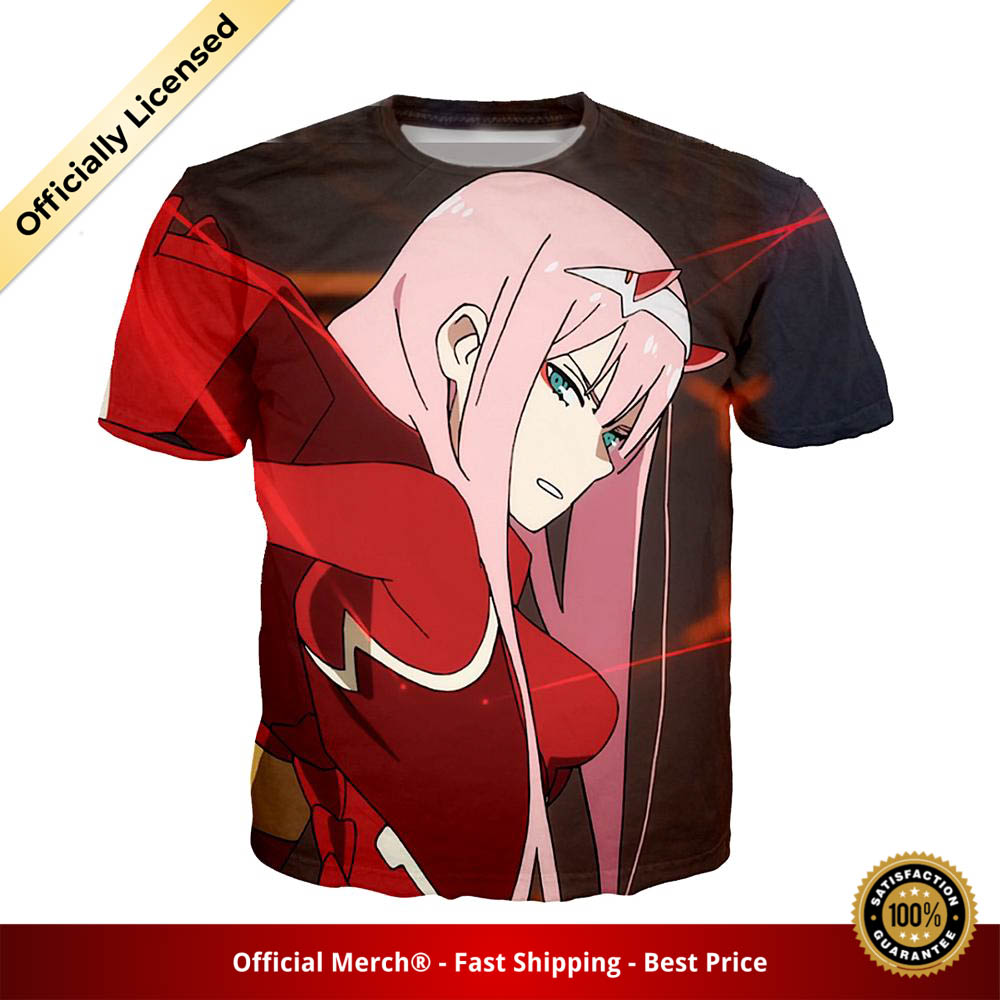 Darling in the Franxx Shirt Serious Zero Two 3D All Over Print