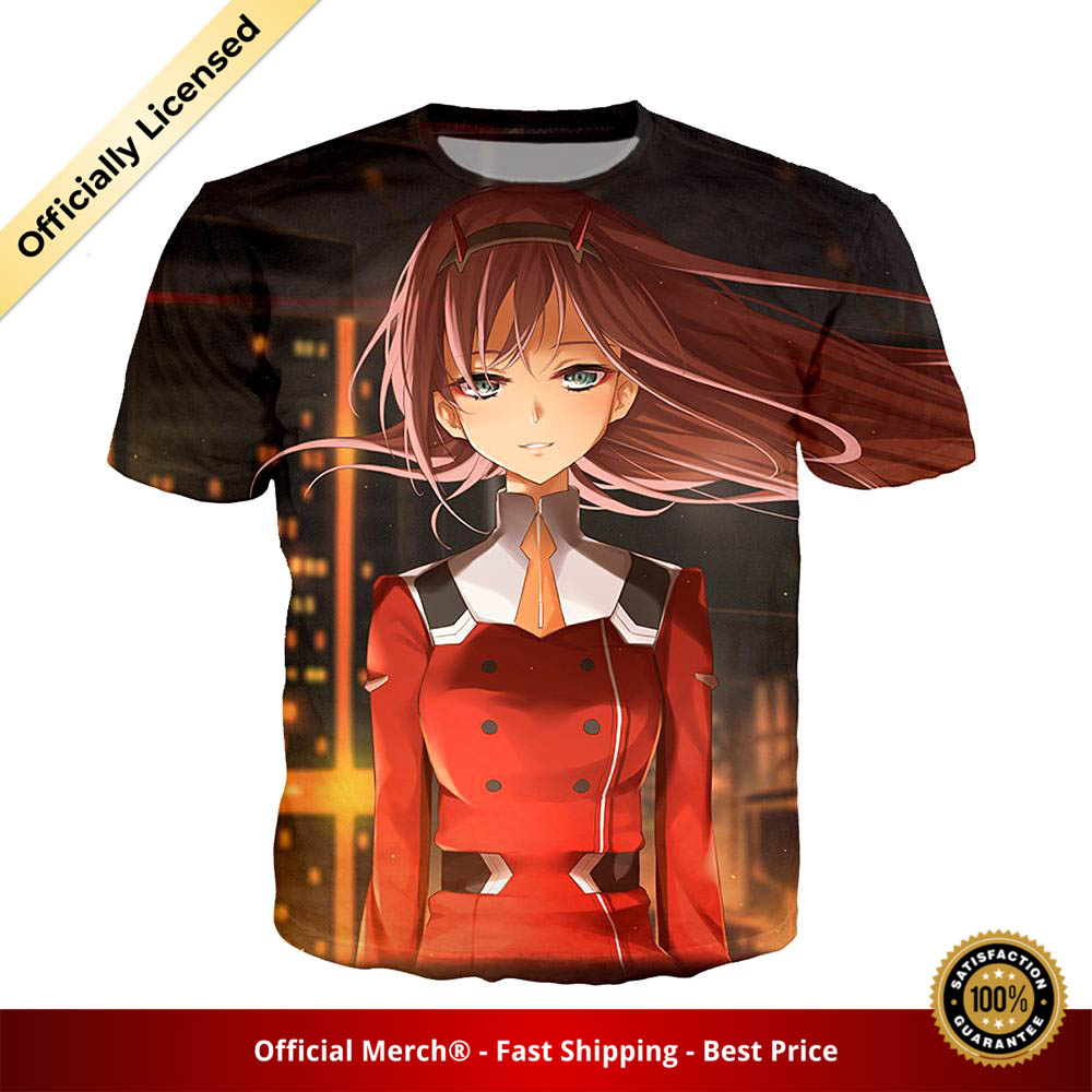 Darling in the Franxx Shirt Zero Two in City 3D All Over Print